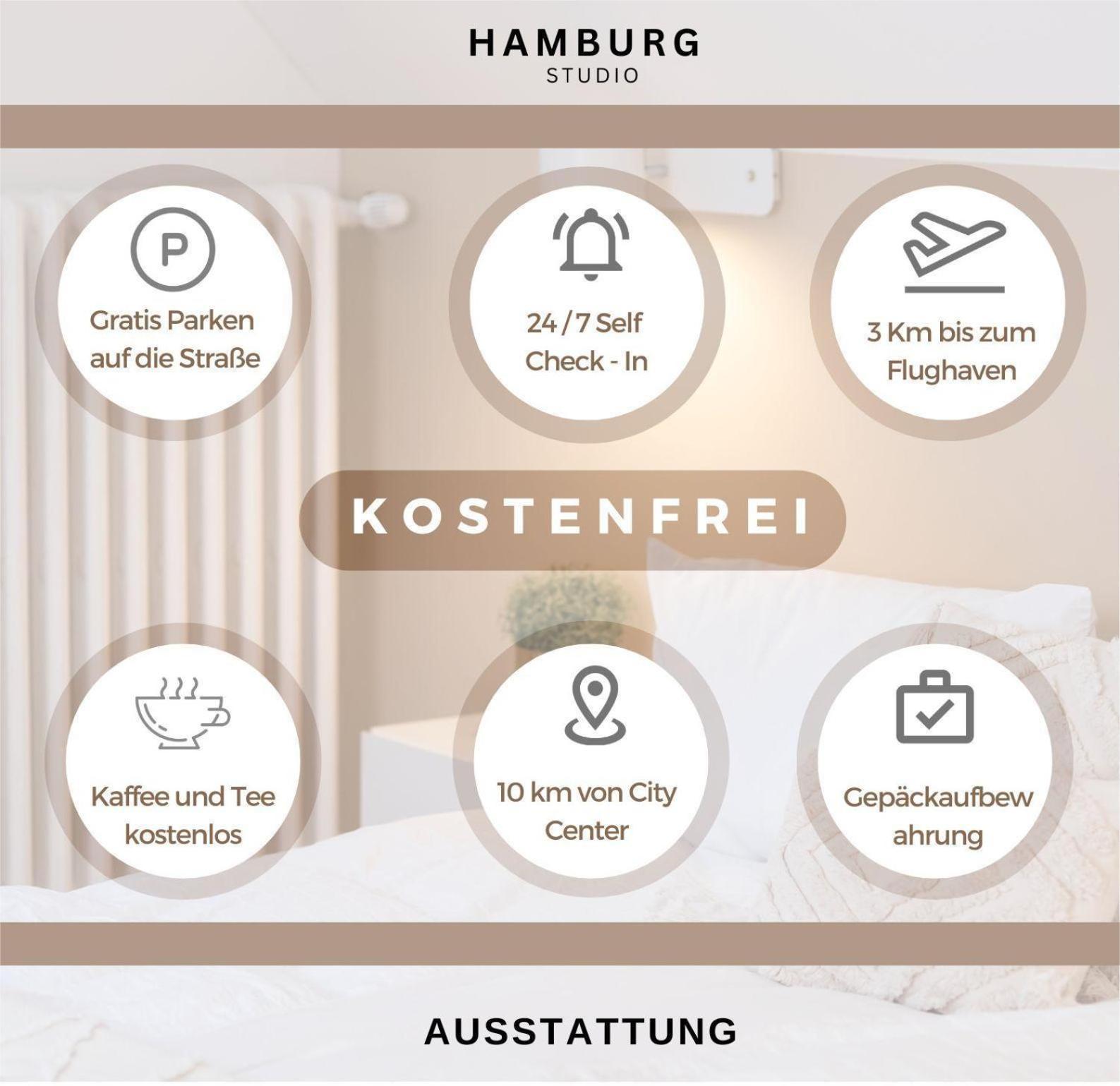 Hamburg Studio Fuer Bis Zu 4 Personen 外观 照片